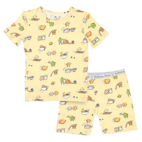 Love You Brunches Bamboo Kids Pajama Short Set - HoneyBug 