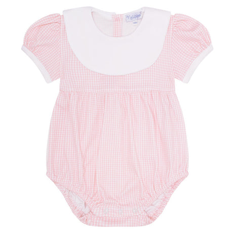 Pink Gingham Baby Bubble - HoneyBug 