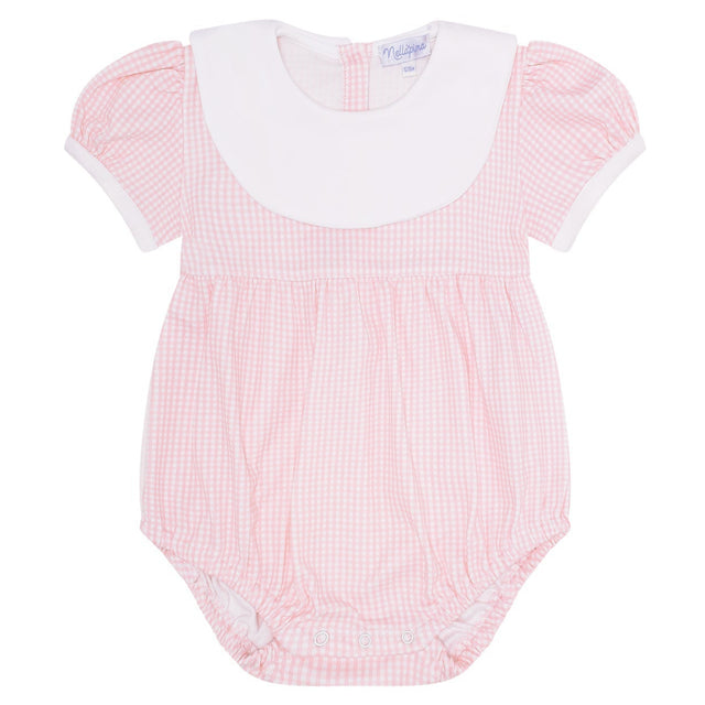 Pink Gingham Baby Bubble - HoneyBug 
