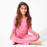 Bubblegum Pink Bamboo Kids Pajamas - HoneyBug 