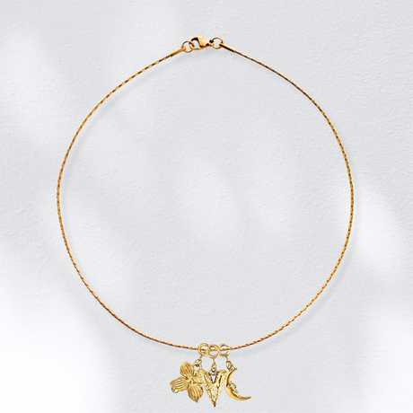 Esther Long Box Chain Choker Necklace - HoneyBug 