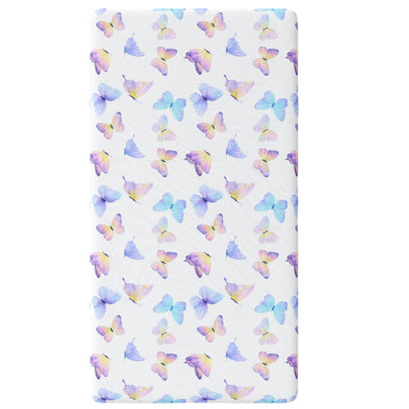 Fitted Crib Sheet - Butterfly - HoneyBug 