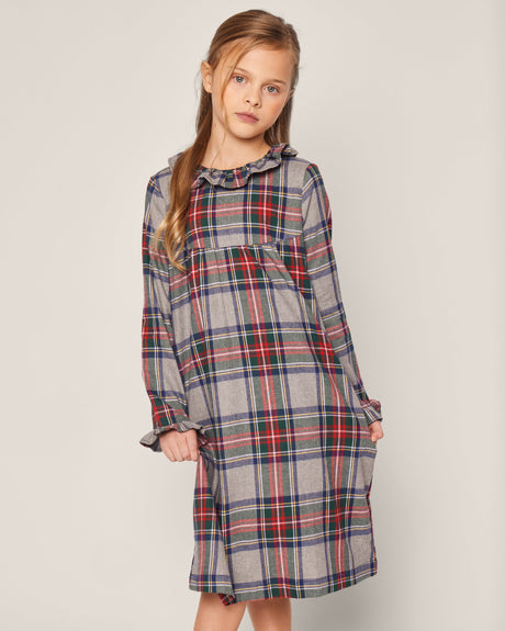 Girl's Brushed Cotton Scarlett Nightgown in Westminster Tartan