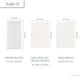 Waterproof Changing Pad Cover | Cradle Sheet Set - Blue Berry - HoneyBug 