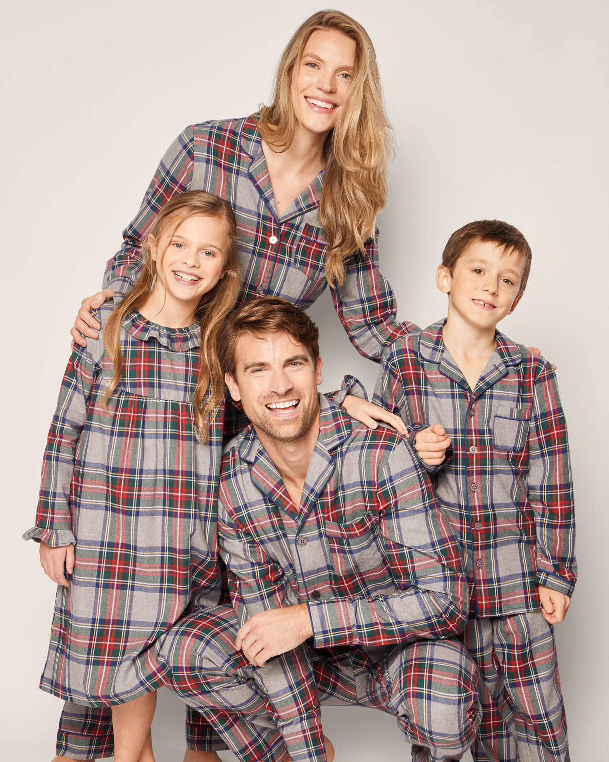 Kid's Brushed Cotton Pajama Set in Westminster Tartan