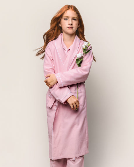 Kid's Flannel Robe in Pink