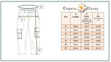 Khaki Denim Cargo Pant - HoneyBug 