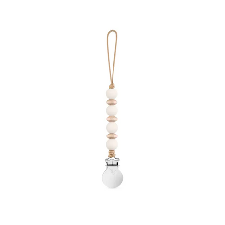 Carter Ivory Wood + Silicone Pacifier Clip - HoneyBug 