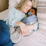 Charcoal Stripes Blanket Sleeper - HoneyBug 