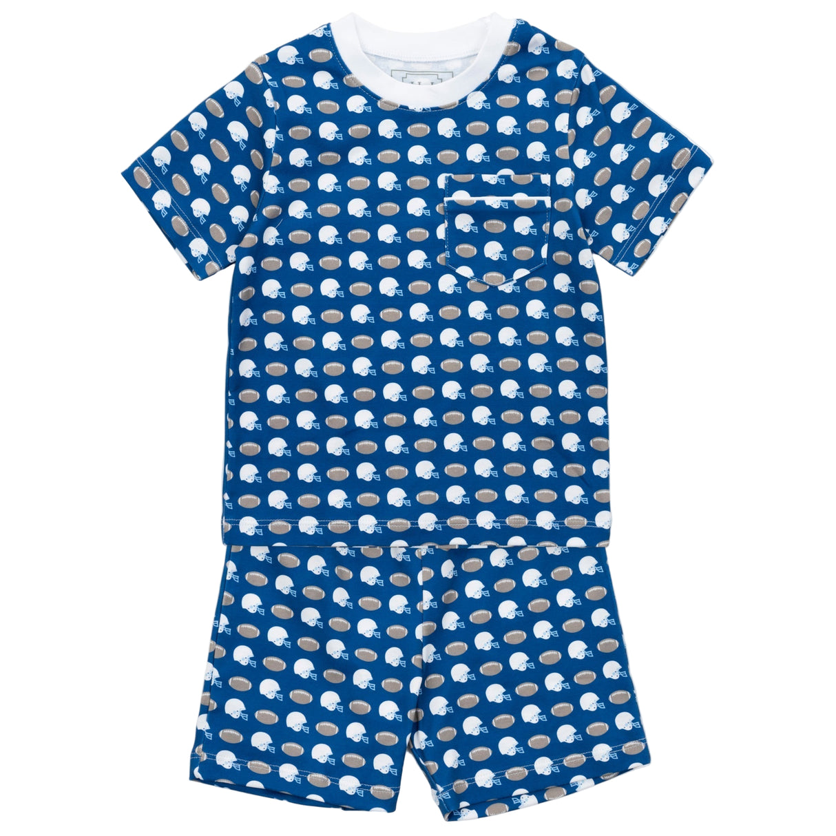 Charles Boys' Short Set - First Down Football - HoneyBug 