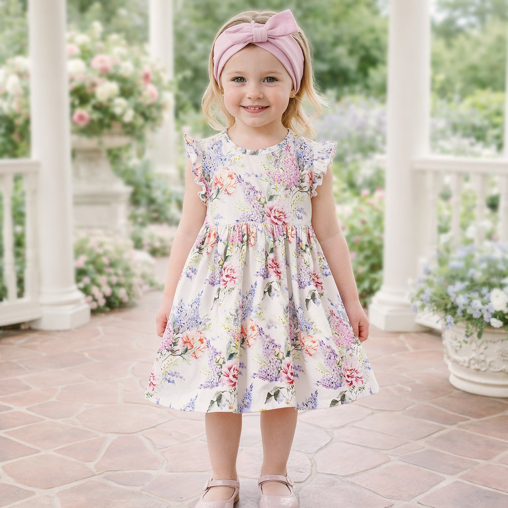 Watercolor Floral Bamboo Dress
