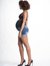 Chelsea Maternity Jean Shorts - HoneyBug 