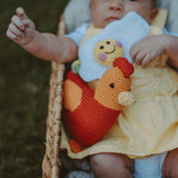 Farm Animal - Red Rooster Rattle - HoneyBug 