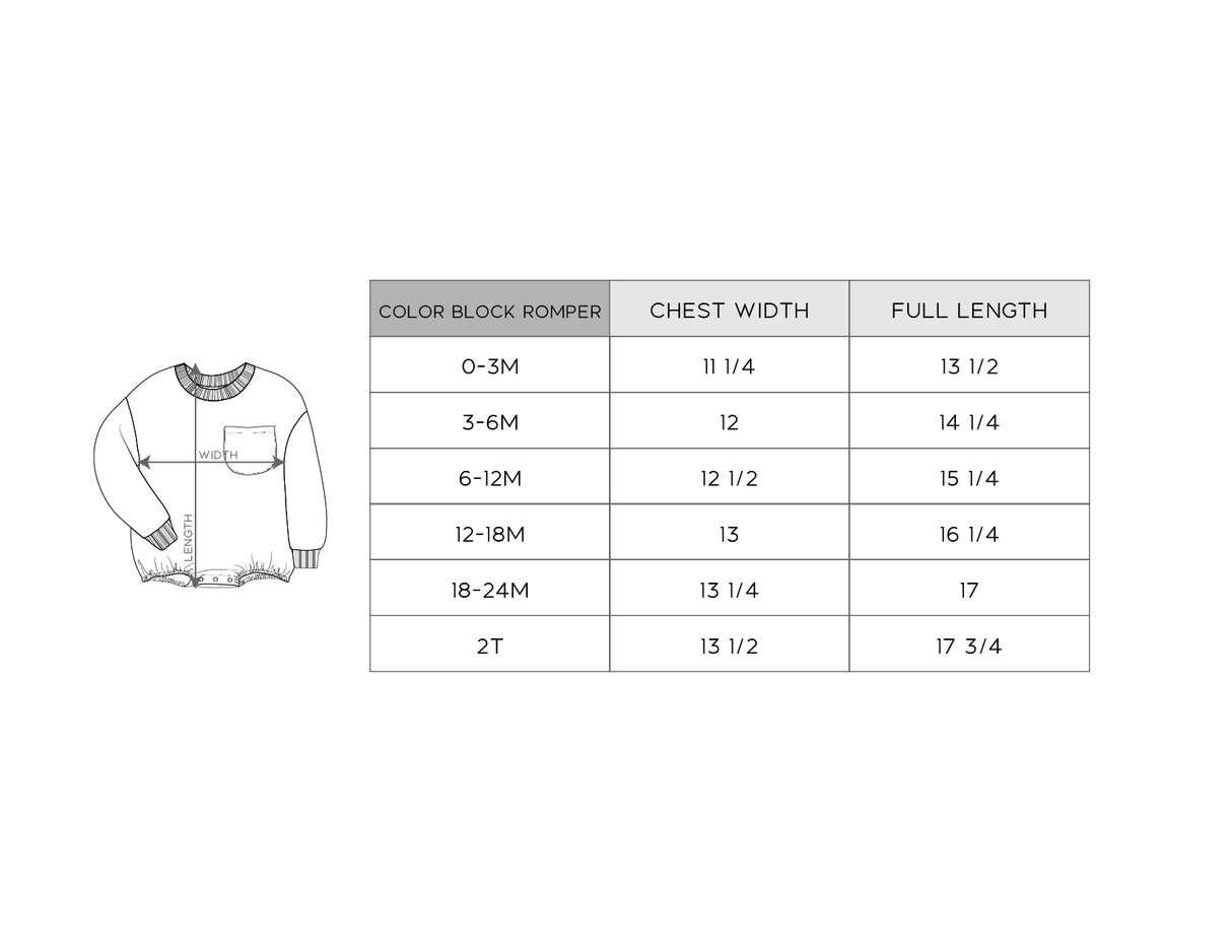 Colorblock Romper - HoneyBug 