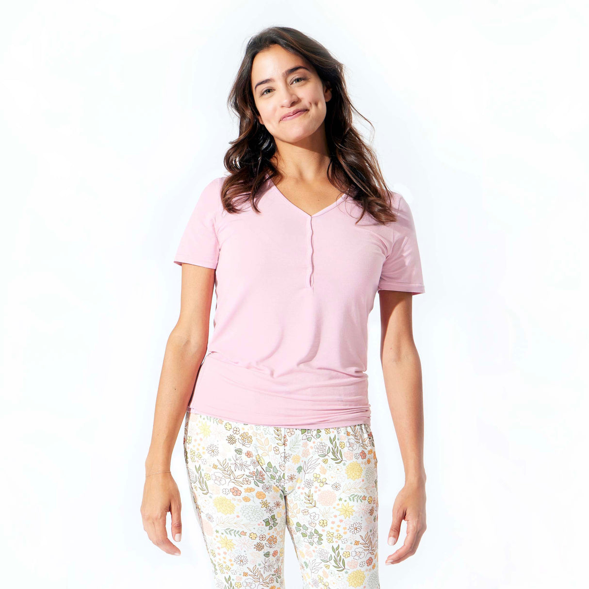 Fall Floral Bamboo Women's Pajama Set - HoneyBug 