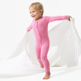 Bubblegum Pink Bamboo Convertible Footie - HoneyBug 