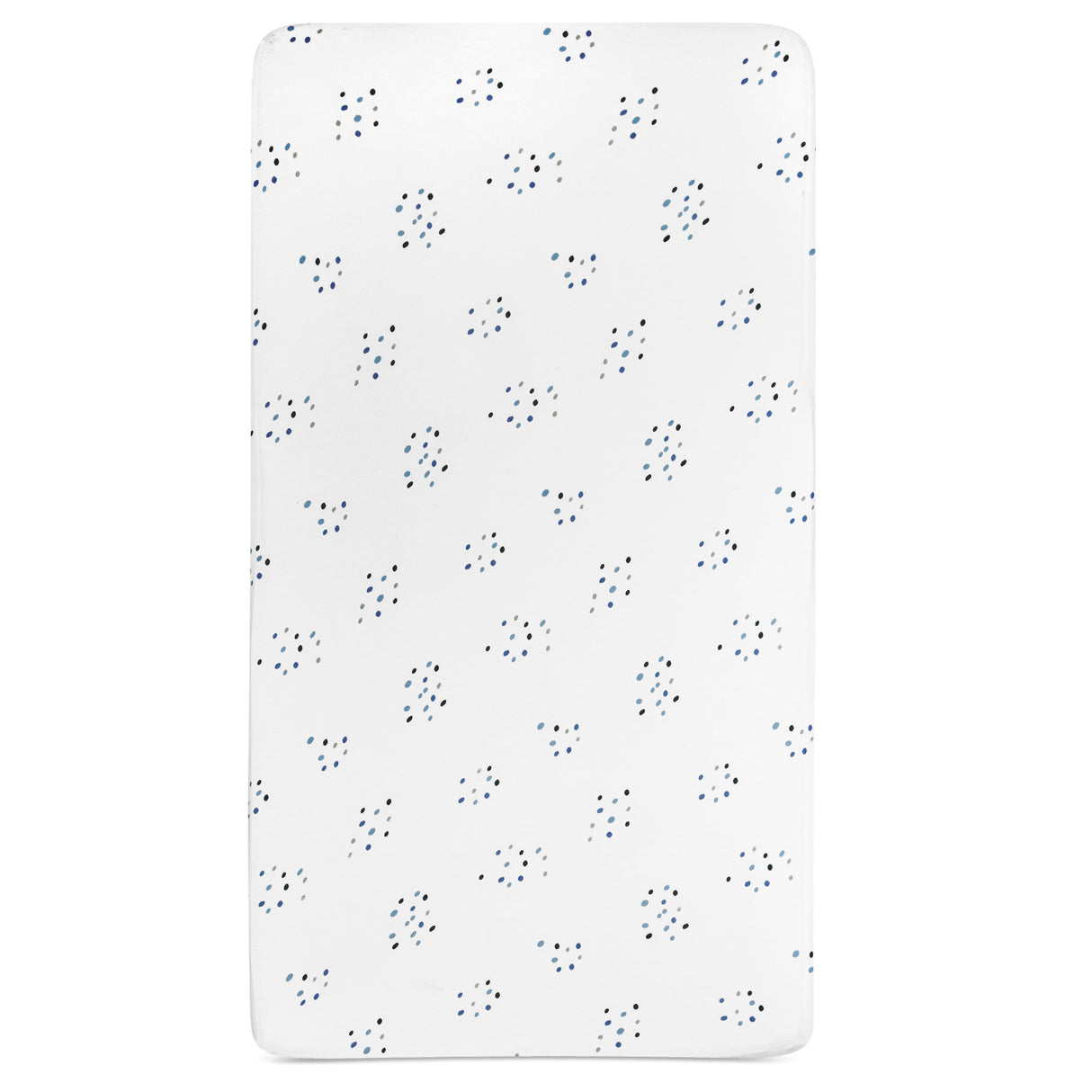 Crib Sheet - Blue Raindrops