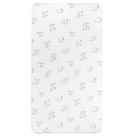 Crib Sheet - Blue Raindrops