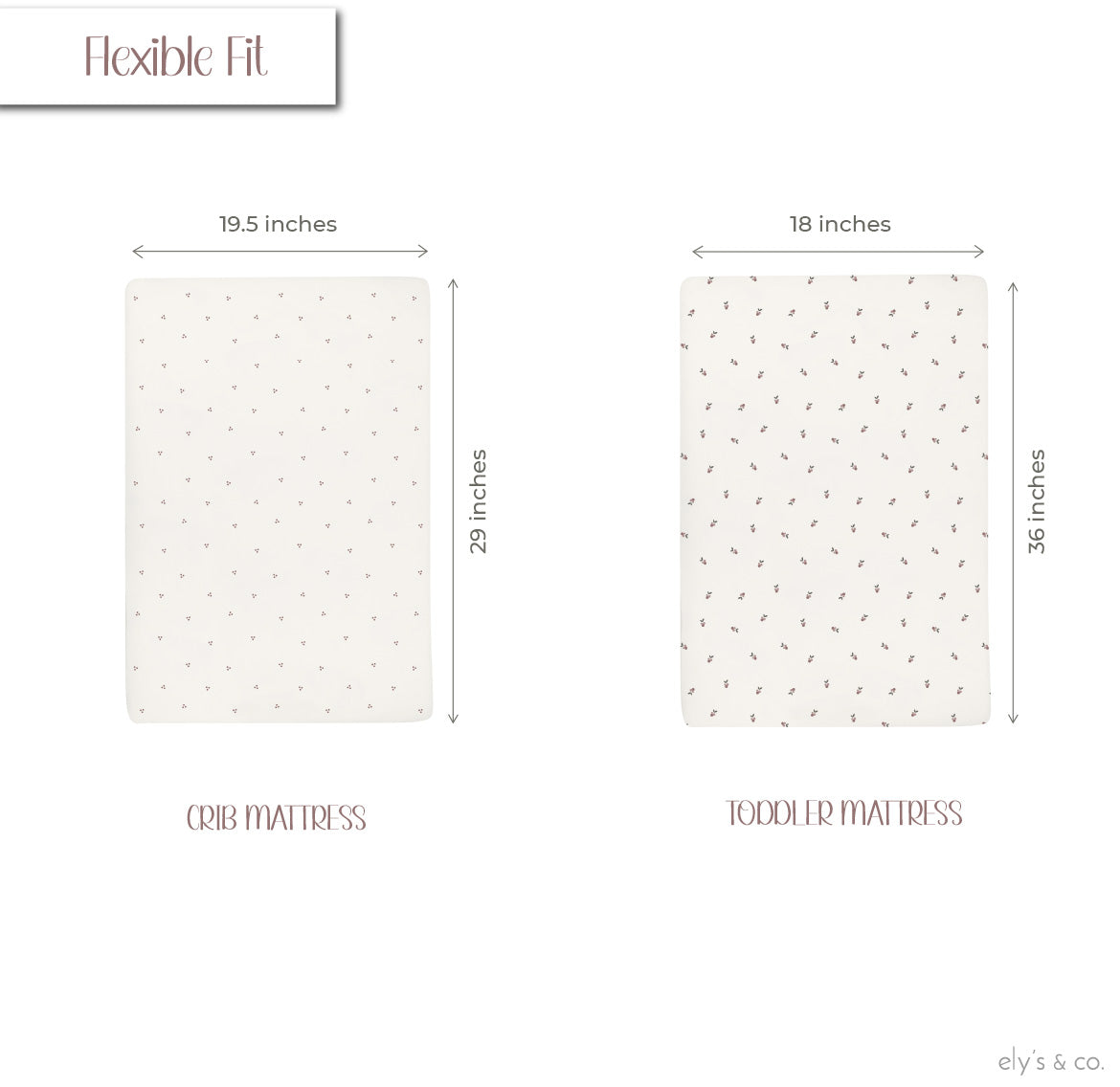 Waterproof Crib Sheet Set - Lavender Berry - HoneyBug 