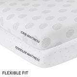 Crib Sheet Set - Grey Dottie - HoneyBug 