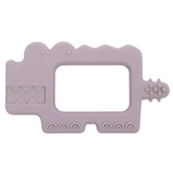 Crocodile Teether - Lilac Grey