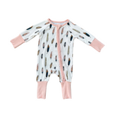 Long Sleeve Zip Romper