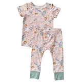 Short Sleeve Lounge Set - HoneyBug 