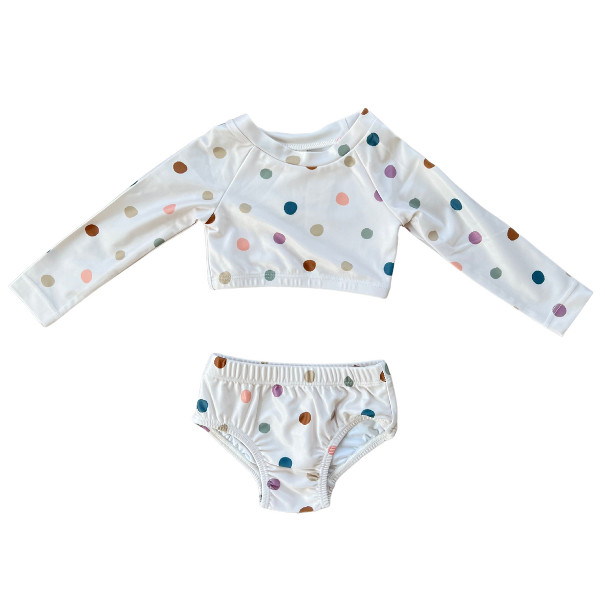 Girl's Two-Piece Crop Swimsuit - HoneyBug 