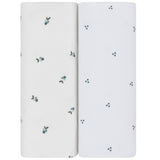 Waterproof Crib Sheet Set - Blue Berry - HoneyBug 