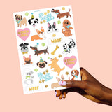 Dog Lover Tats - 44 Foil Temporary Tattoos