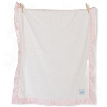 Luxury Satin Border Blanket - Pink
