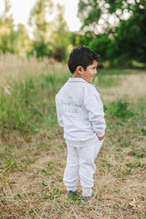 Good Vibes Quarter Zip French Terry Set - HoneyBug 