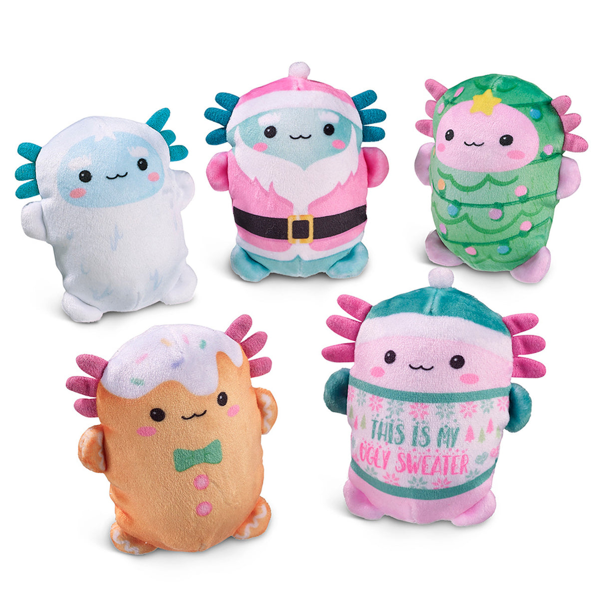 Bubble Stuffed Squishy Friends - A Very Axolotl Christmas