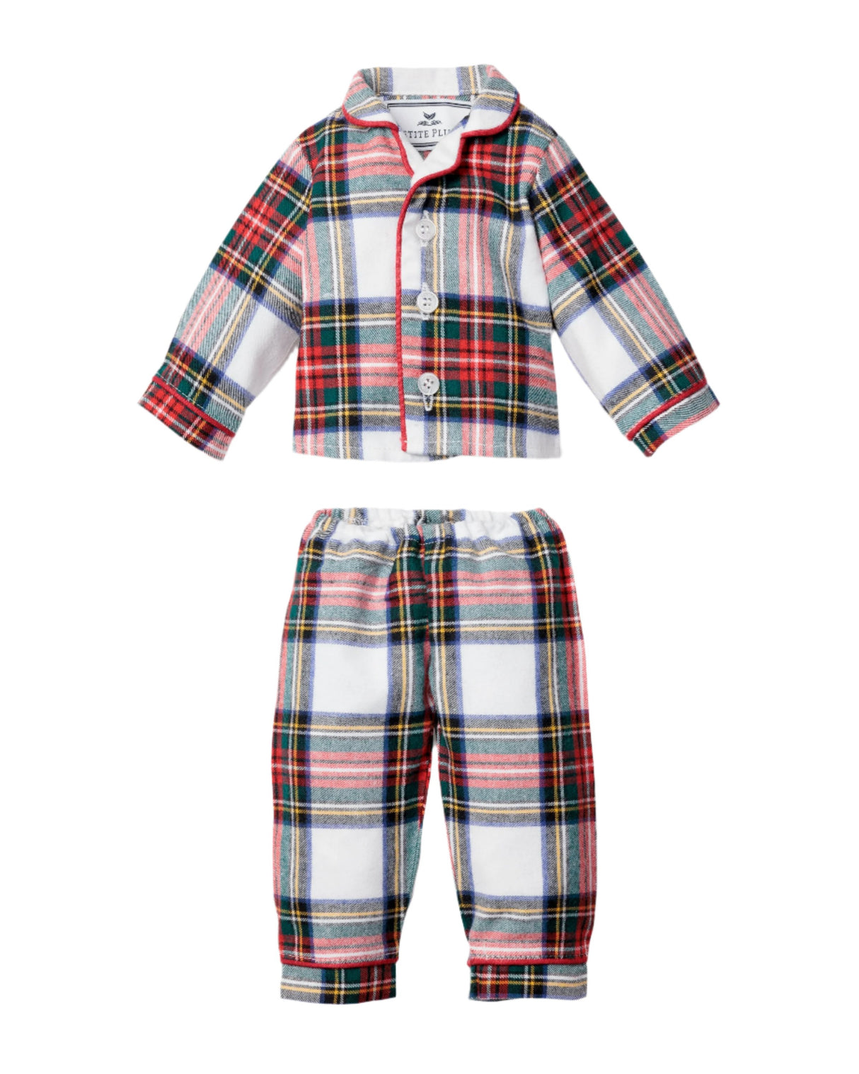 Kid's Doll Pajamas in Balmoral Tartan