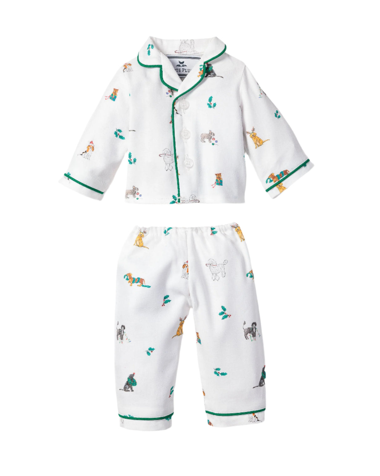 Doll Twill Cotton Pajamas in Jingle Paws