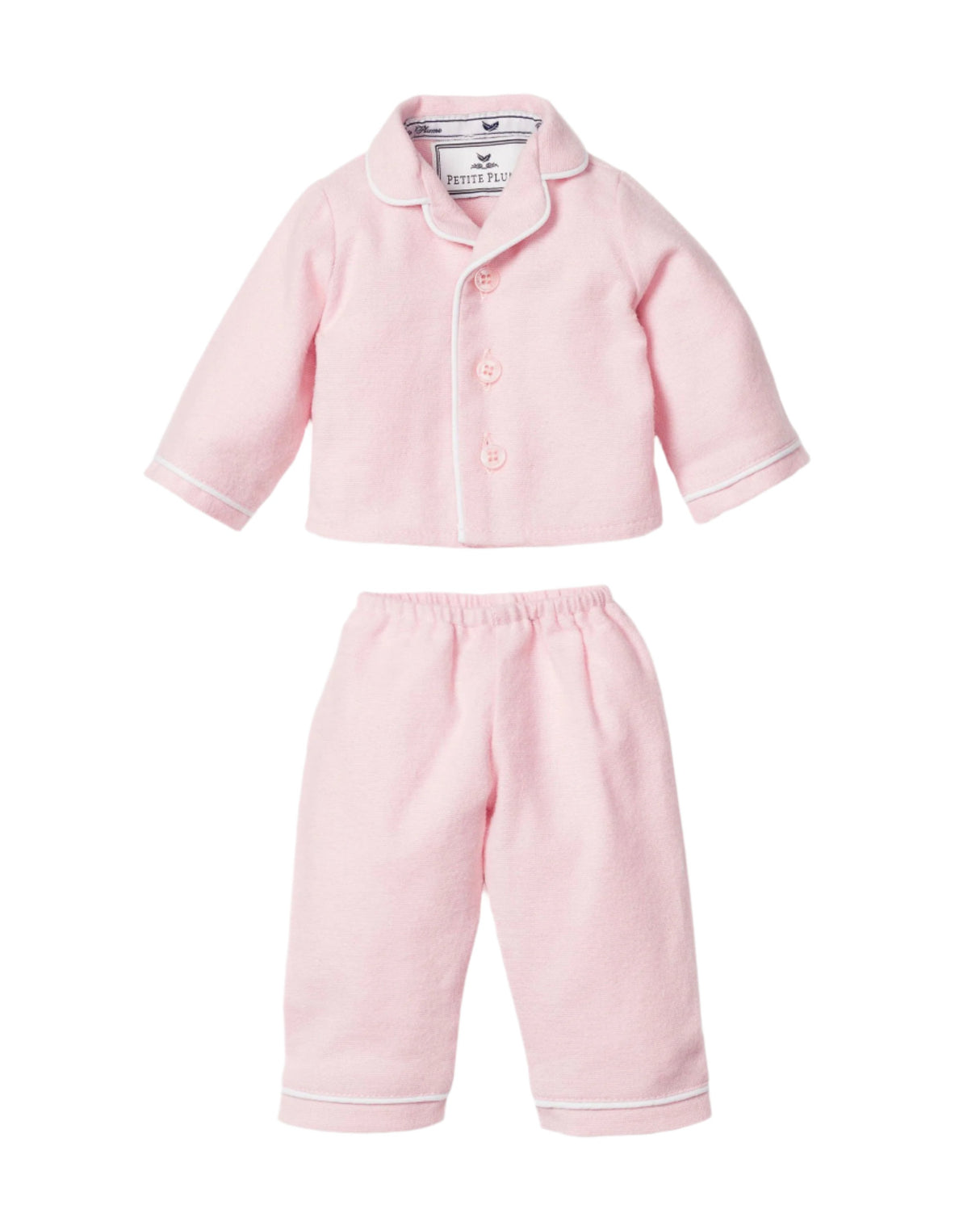 Kid's Flannel Doll Pajamas in Pink