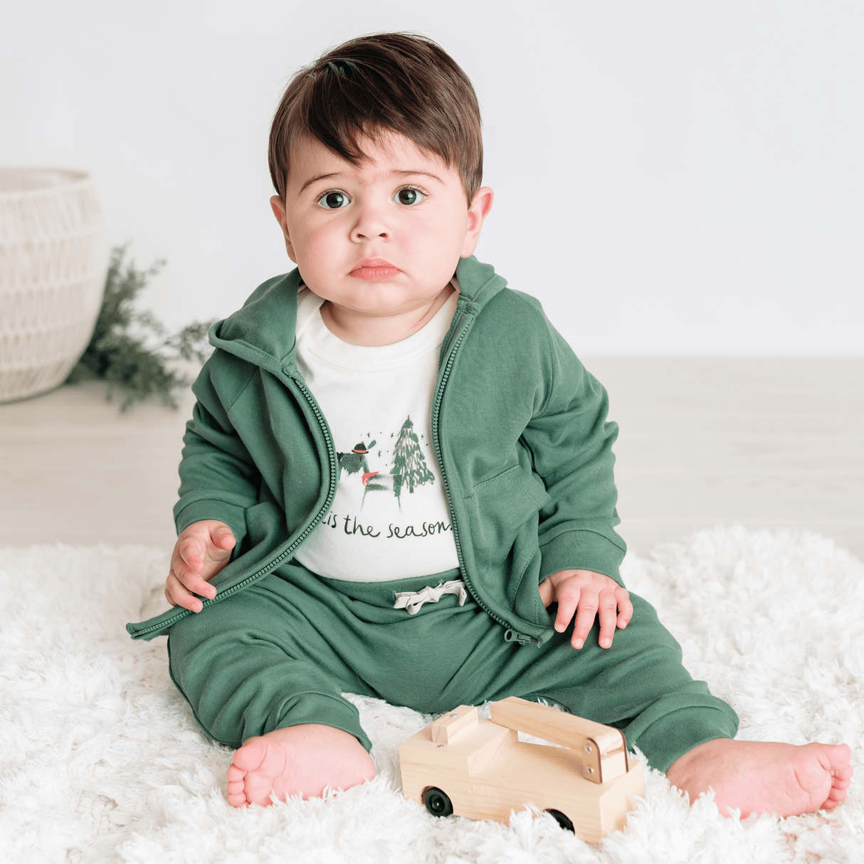 graphic bodysuit | tis the season - HoneyBug 