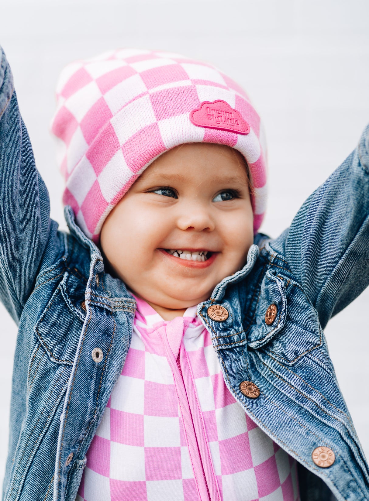 BUBBLEGUM CHECKERS DREAM BEANIE