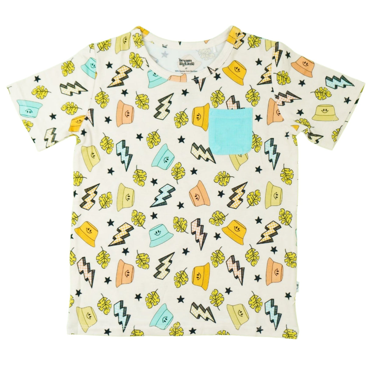 BOLTING TO THE BEACH DREAM POCKET TEE - HoneyBug 