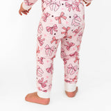 Two Piece Pink Bow Set