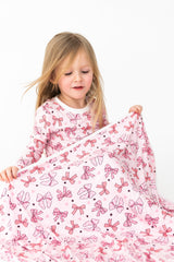 Pink Bow Blanket