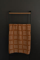 Mustard Mudcloth Muslin Swaddle Blanket - HoneyBug 