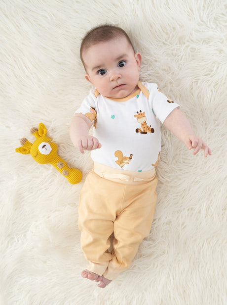 Organic Cotton Joy Bodysuit - The Animal Kingdom - HoneyBug 