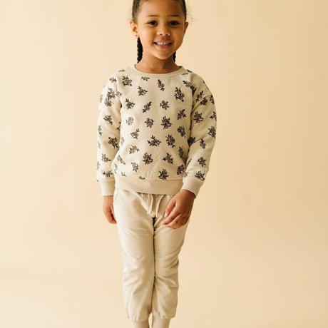 Organic Fleece Sweatshirt - Posy - HoneyBug 