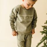 Organic Fleece Sweatshirt - Fa La La - HoneyBug 