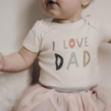 graphic bodysuit | love dad - HoneyBug 
