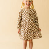 Organic Tiered Dress - Groovy - HoneyBug 