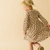 Organic Tiered Dress - Groovy - HoneyBug 