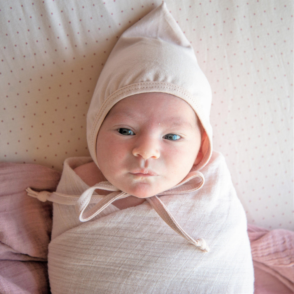 Cotton Muslin Swaddle Blanket - Rosewater