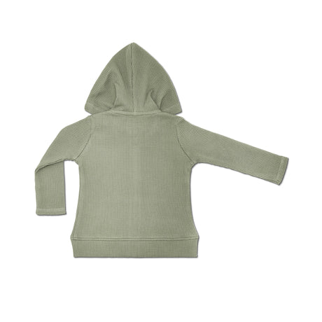 Waffle Hoodie - Olive Green - HoneyBug 